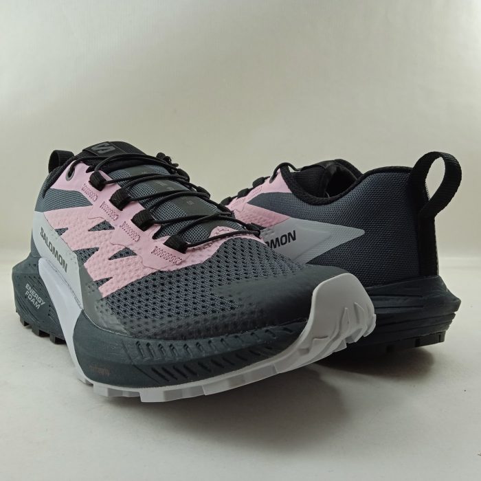 Deportivo sense ride 5 negro y rosa con cierre de cordon, Salomon mod. L47147000 - Imagen 3