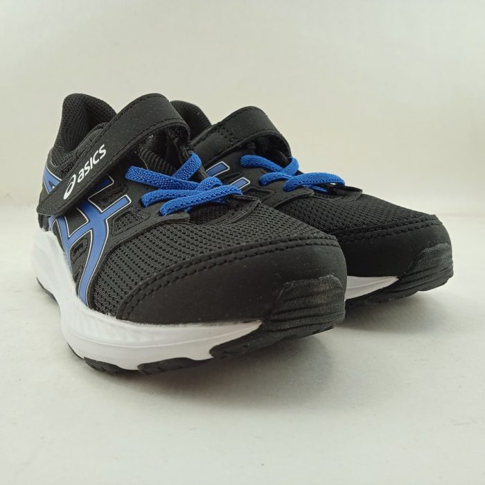 Deportivo de piel negro con cierre de velcro, Assics mod. 299006 - Imagen 2