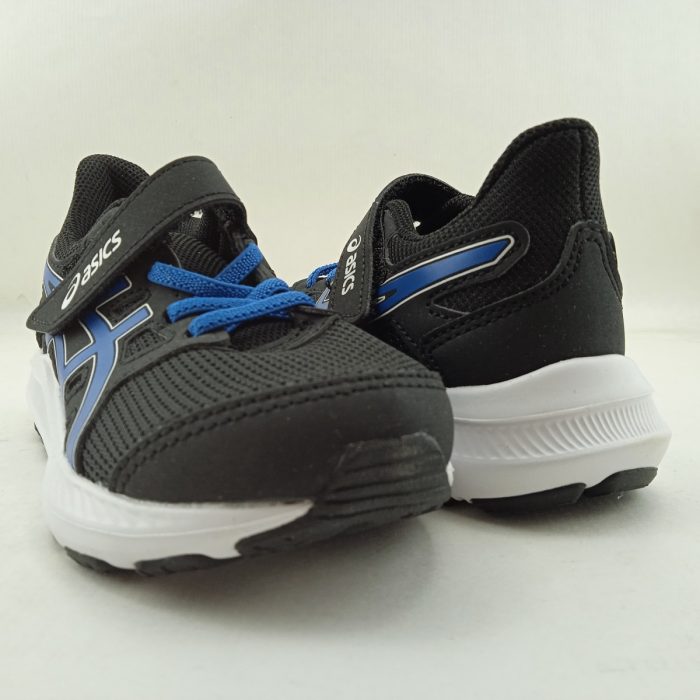Deportivo de piel negro con cierre de velcro, Assics mod. 299006 - Imagen 3