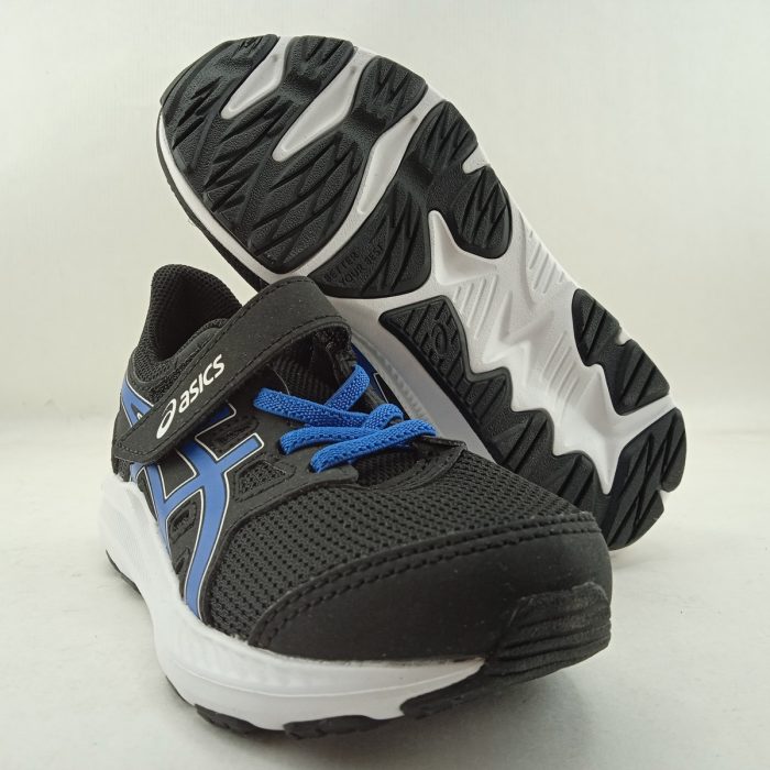 Deportivo de piel negro con cierre de velcro, Assics mod. 299006 - Imagen 4