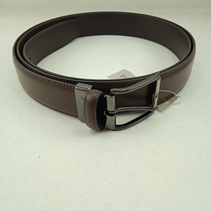Cinturon de piel marron con hebilla, Possum mod. 11200