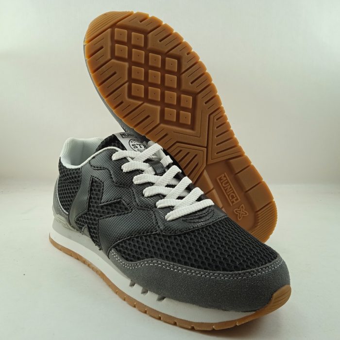 Semi-sport de piel negra con cierre de cordon, Munich mod. 4150209 - Imagen 4