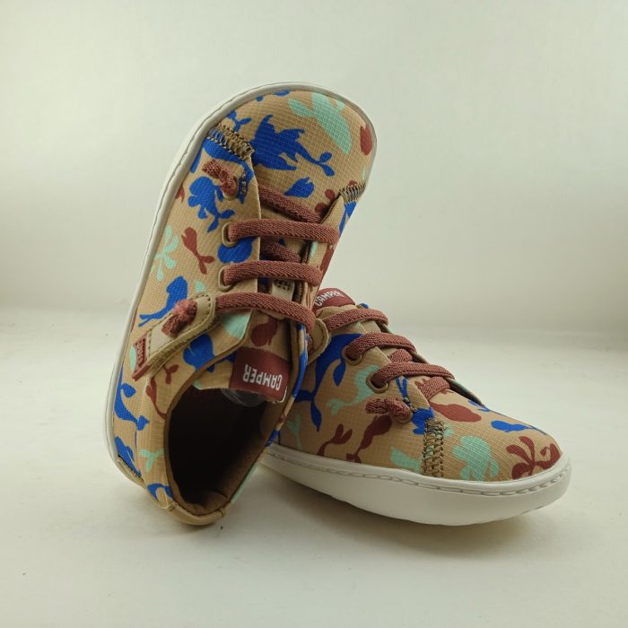 Semi-sport de lona camel con cierre de cordon elastico, Camper mod. k800369