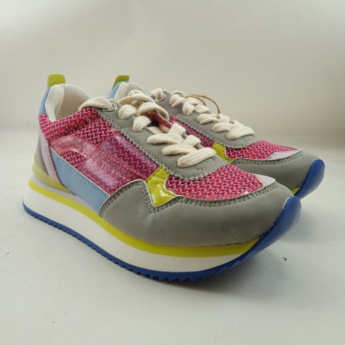 Semi-sport de piel multicolor con cierre de cordon, Gioseppo mod.71044 - Imagen 2