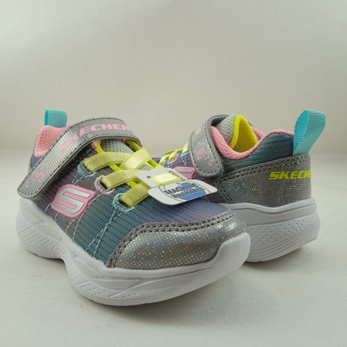 Deportivo sintetico multicolor con cierre de velcro, Skechers mod. 303518 - Imagen 3