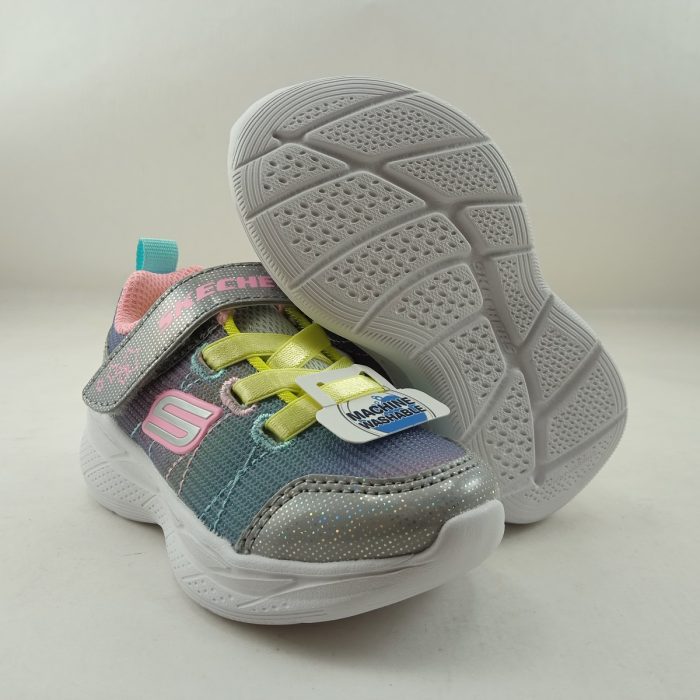 Deportivo sintetico multicolor con cierre de velcro, Skechers mod. 303518 - Imagen 4