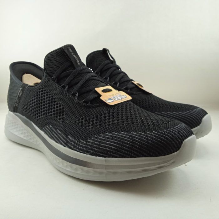 Semi-sport sintetico negro sin cierres, Skechers mod. 210810 - Imagen 2