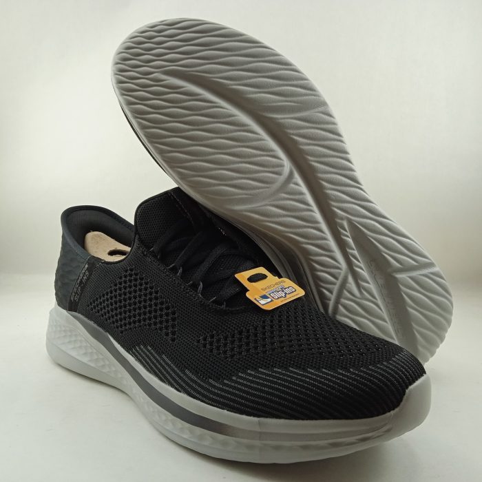 Semi-sport sintetico negro sin cierres, Skechers mod. 210810 - Imagen 4