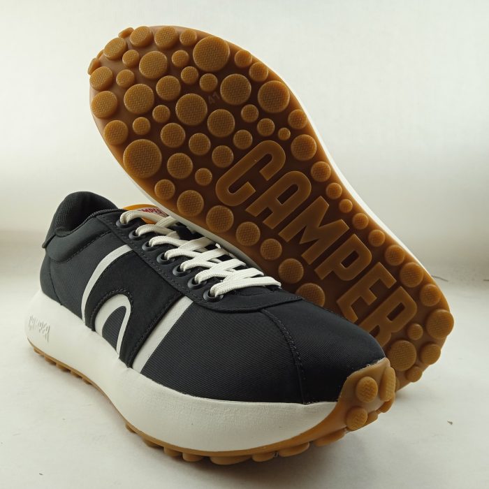 Semi-sport de piel negra con cierre de cordon, Camper mod. 100943 - Imagen 4