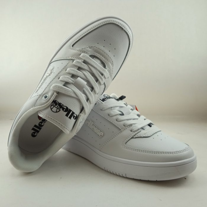 Semi-sport de piel blanco con cierre de cordon, Ellesse mod. Panaro