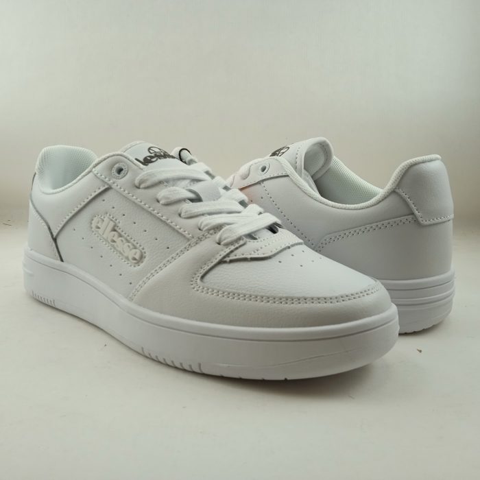 Semi-sport de piel blanco con cierre de cordon, Ellesse mod. Panaro - Imagen 3