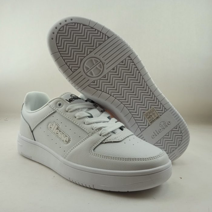 Semi-sport de piel blanco con cierre de cordon, Ellesse mod. Panaro - Imagen 4