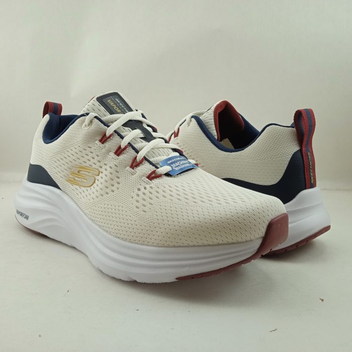 Semi-sport sintetico blanco con cierre de cordon, Skechers mod. 232625 - Imagen 3