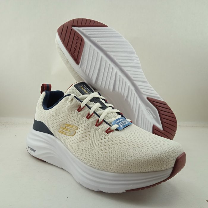 Semi-sport sintetico blanco con cierre de cordon, Skechers mod. 232625 - Imagen 4