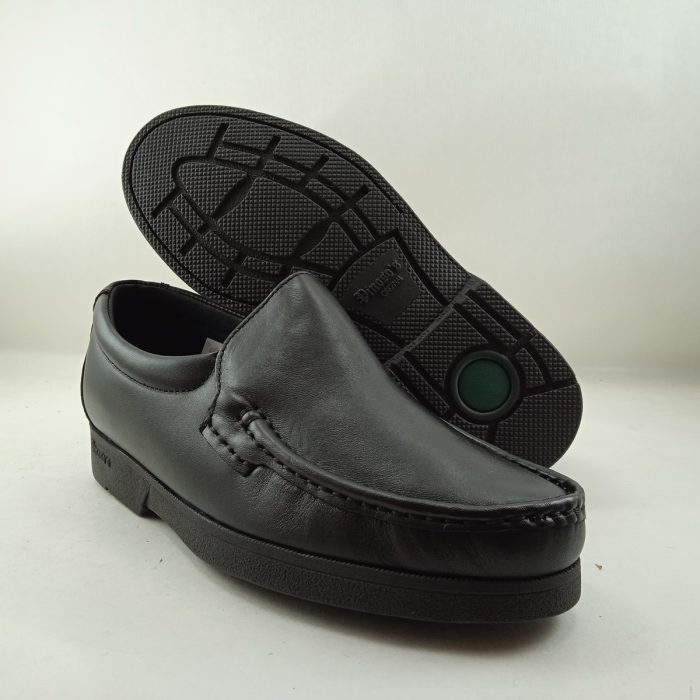 Zapato de piel negra sin cierres, Pinoso's mod. 4746 - Imagen 4