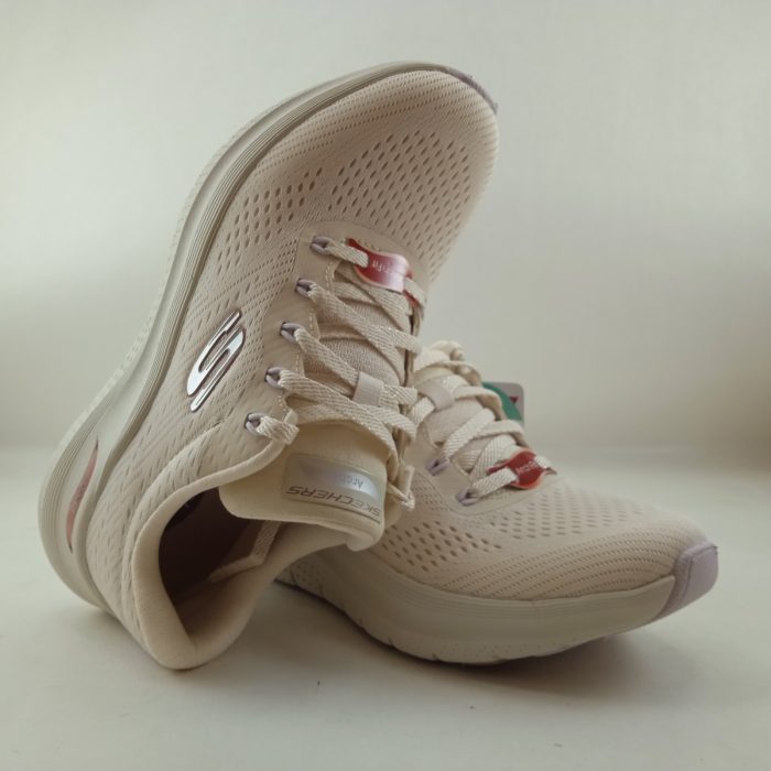 Semi-sport sintetico crema con cierre de cordon, Skechers mod. 150051