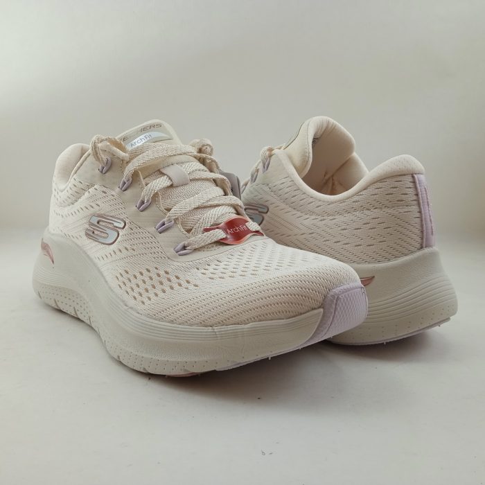 Semi-sport sintetico crema con cierre de cordon, Skechers mod. 150051 - Imagen 3