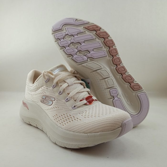 Semi-sport sintetico crema con cierre de cordon, Skechers mod. 150051 - Imagen 4