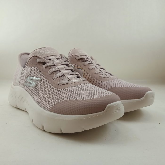 Semi-sport sintetico rosa palo sin cierres "slip-ing", Skechers mod. 124836 - Imagen 2