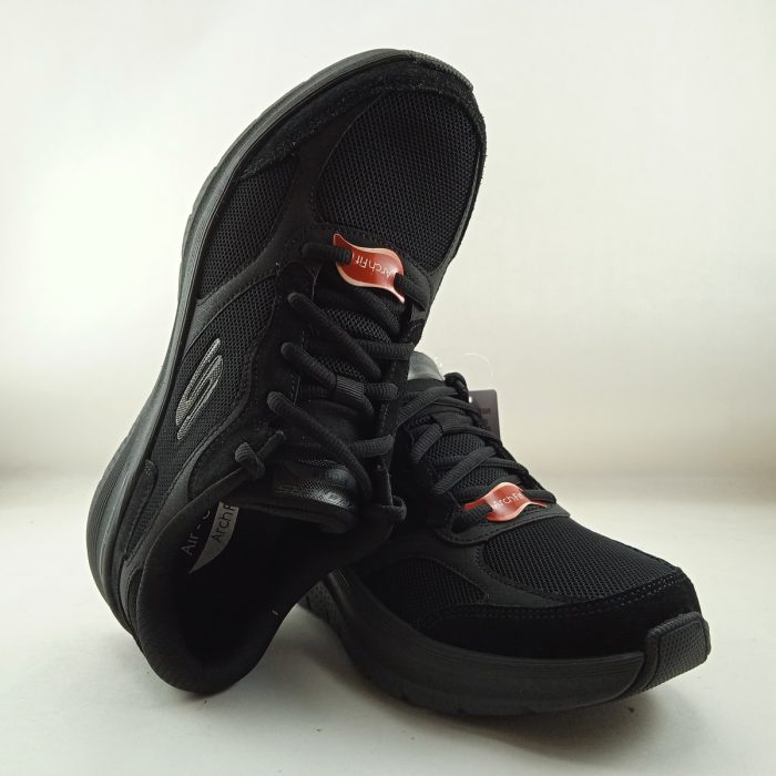 Semi-sport sintetico negro con cierre de cordon, Skechers mod. 232702 - Imagen 4