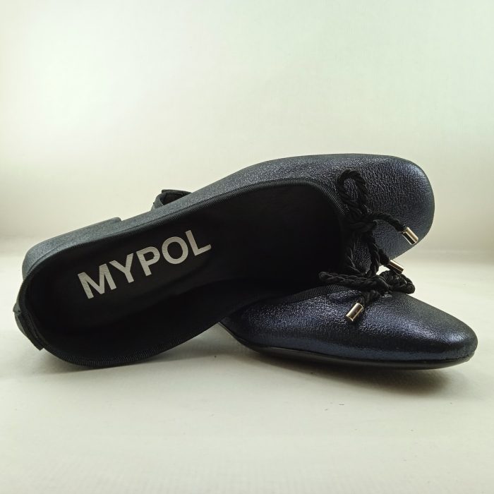 Zapato de vestir en piel azul sin cierres, Maypol mod. Mia24pe - Imagen 4