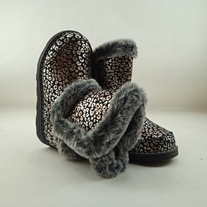 Bota de piel negra sin cierres, Mod8 mod. 888203 - Imagen 3