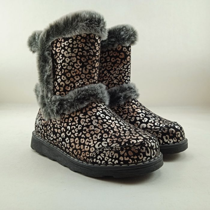 Bota de piel negra sin cierres, Mod8 mod. 888203 - Imagen 4