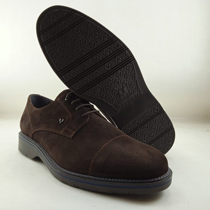 Zapato de vestir de ante marron con cierre de cordon, Martinelli mod. 2885X1 - Imagen 3