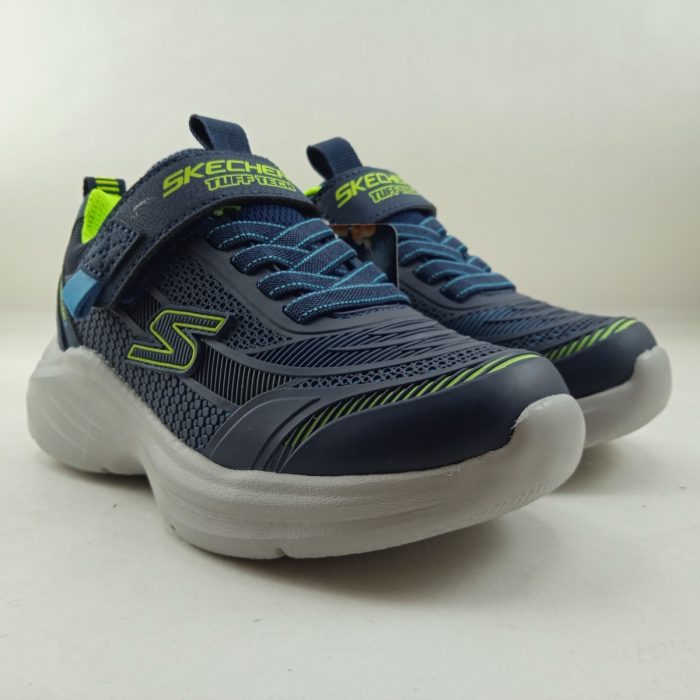Semi-sport sintetico azul con cierre de velcro,Skechers mod. 403861
