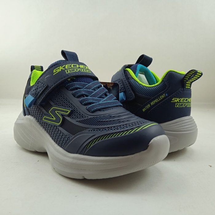 Semi-sport sintetico azul con cierre de velcro,Skechers mod. 403861 - Imagen 2