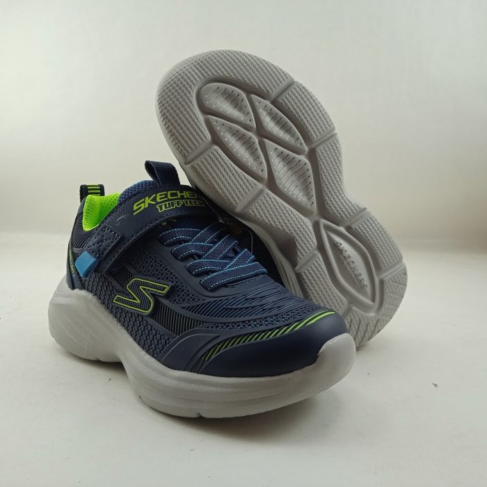 Semi-sport sintetico azul con cierre de velcro,Skechers mod. 403861 - Imagen 3