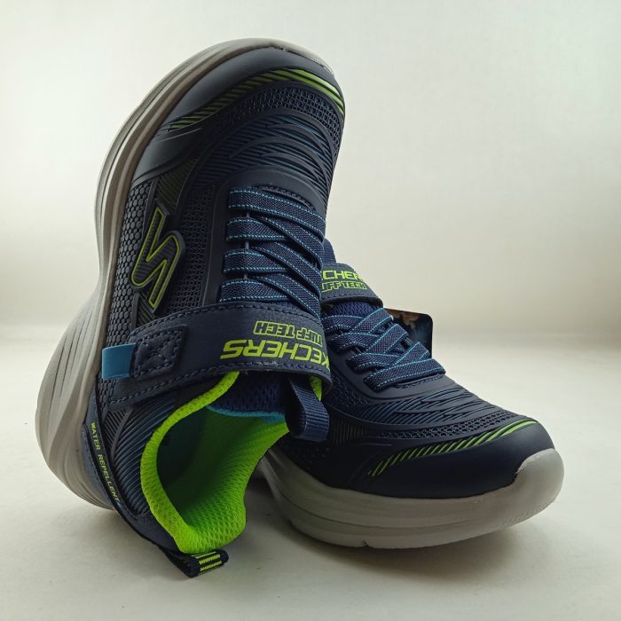 Semi-sport sintetico azul con cierre de velcro,Skechers mod. 403861 - Imagen 4