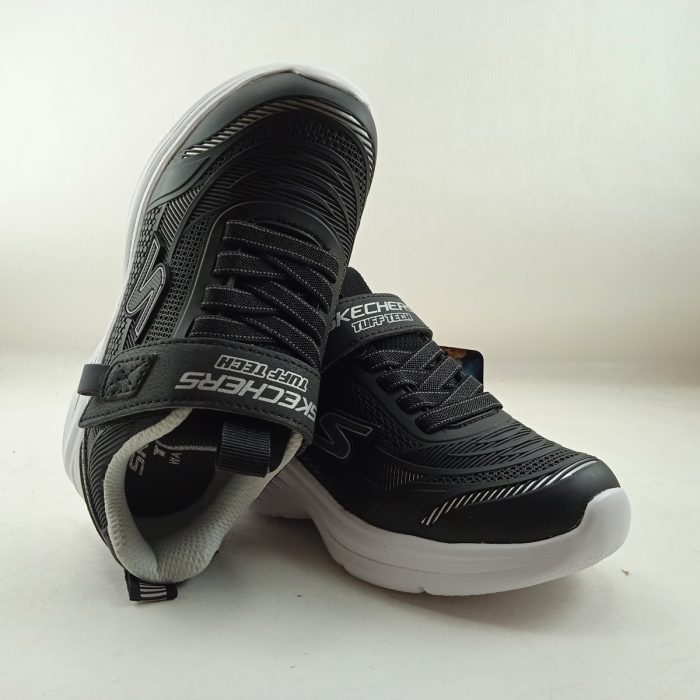 Semi-sport sintetico negro con cierre de velcro, Skechers mod. 403861 - Imagen 4