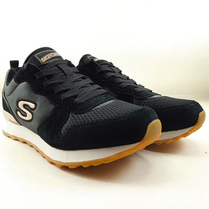 Semi-sport sintetico negro con cierre de cordon, Skechers mod. 111