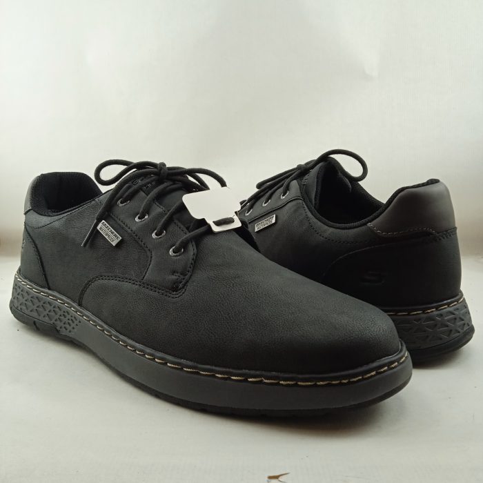 Semi-sport sintetico negro con cierre de cordon, Skechers mod. 205234 - Imagen 3