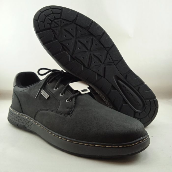 Semi-sport sintetico negro con cierre de cordon, Skechers mod. 205234 - Imagen 4