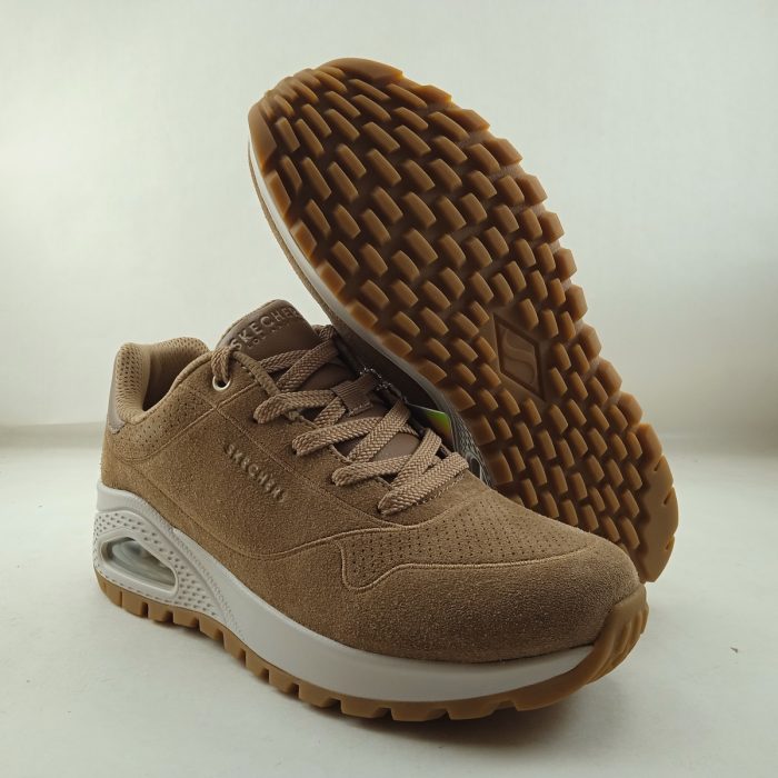 Semi-sport de serraje camel con cierre de cordon, Skechers mod. 155135 - Imagen 4