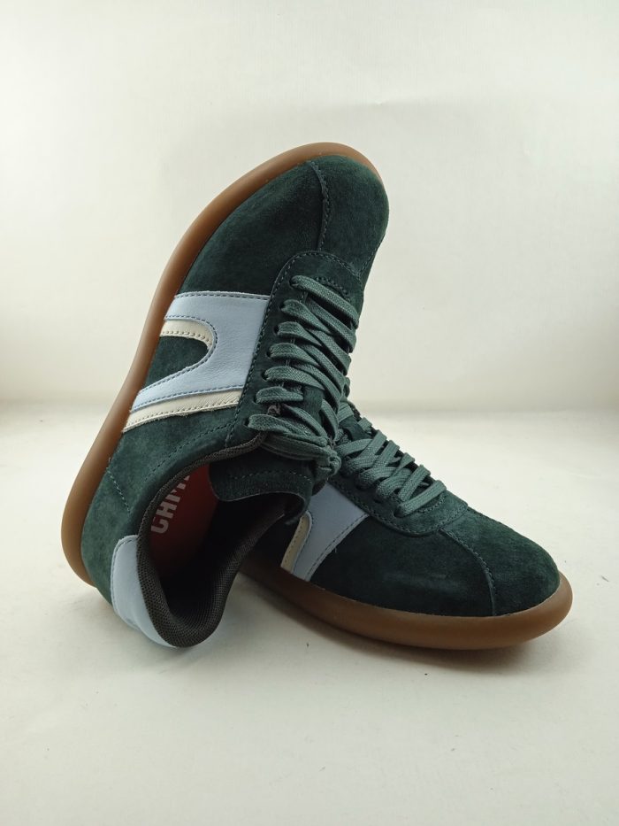 Semi-sport de ante gris oscuro con cierre de cordon, Camper mod. K201608