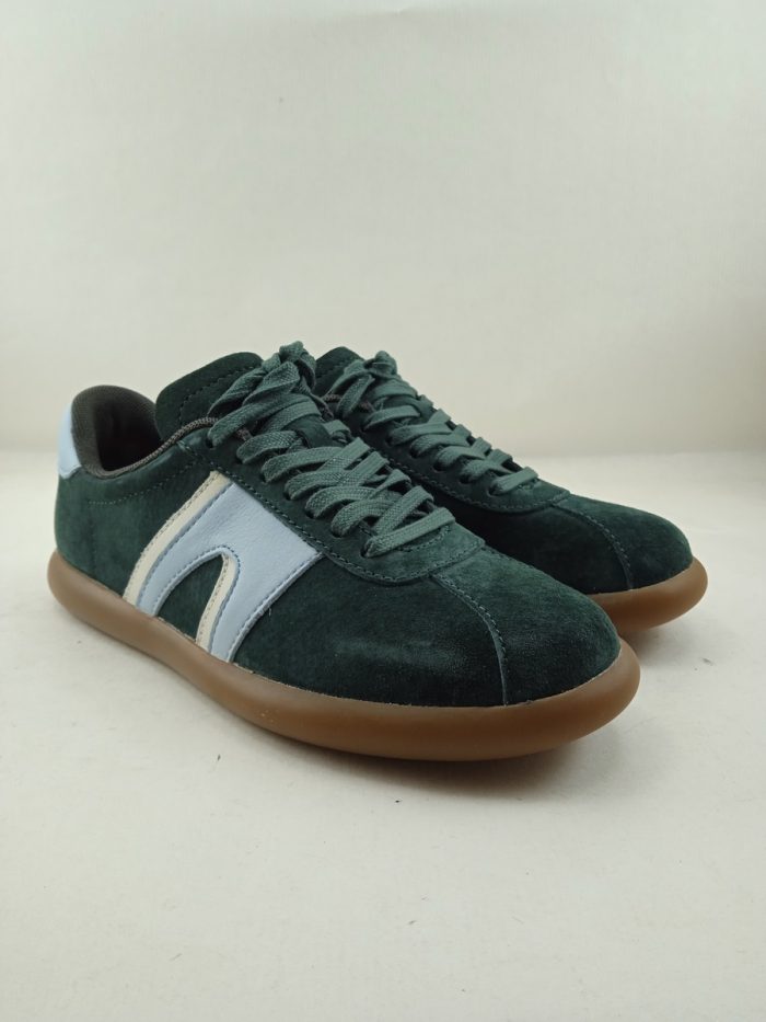 Semi-sport de ante gris oscuro con cierre de cordon, Camper mod. K201608 - Imagen 2