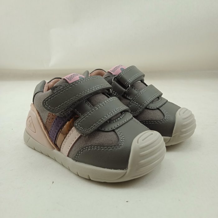 Botin de piel multicolor con cierre de doble velcro, Biomecanics mod. 241110 - Imagen 2