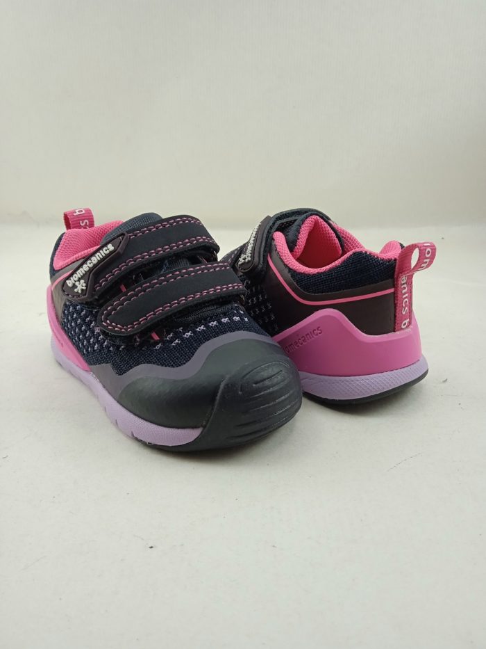 Semi-sport de piel lila con cierre de doble velcro, Biomecanics mod. 241142 - Imagen 3