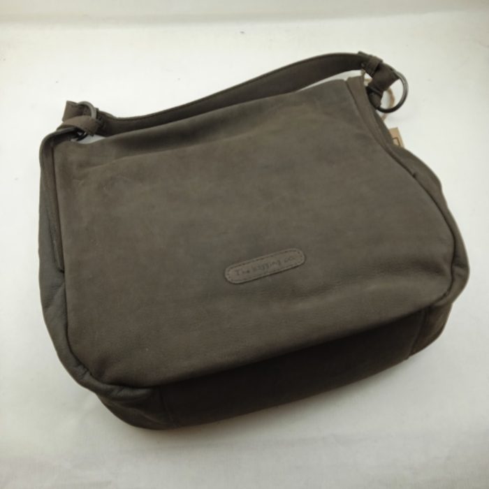 Bolso de piel marron con cierre de cremallera, The Bagging mod. Thb041