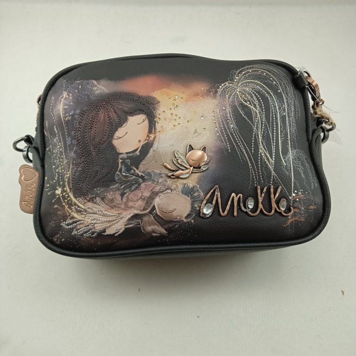 Bolso bandolera sintetica multicolor con cierre de cremallera, Azzar complementos mod. 703450