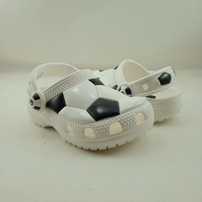 Croc classico blanco sin cierres con tira detras, mod. 210023 - Imagen 3