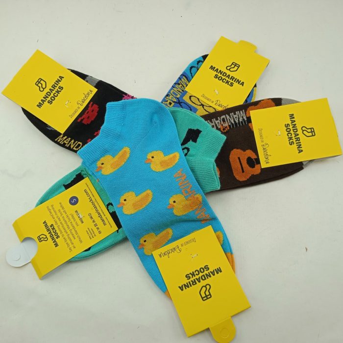 Calcetines sinteticos tobilleros en varios colores, Mandarina socks