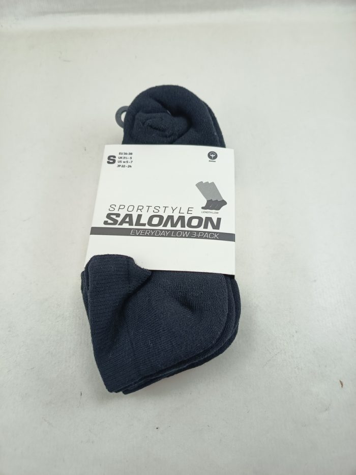 Calcetin sintetico negro tobillero, Salomon mod. 2087000