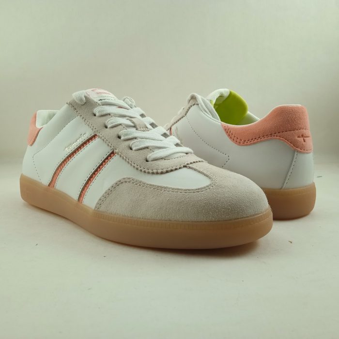 Semi-sport de piel blanca con cierre de cordon, Wortmann mod. 23624 - Imagen 2