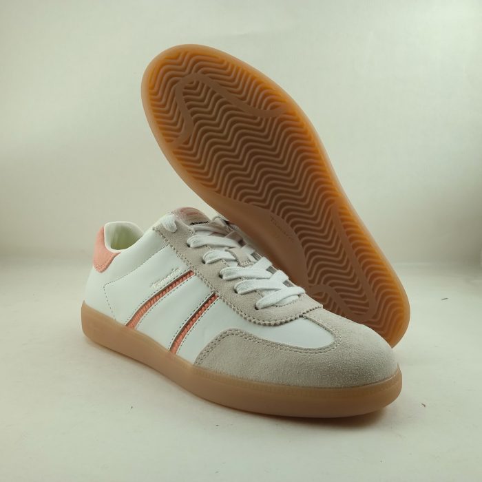 Semi-sport de piel blanca con cierre de cordon, Wortmann mod. 23624 - Imagen 3