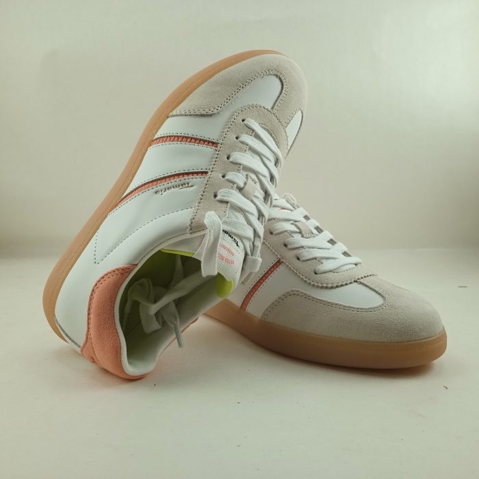 Semi-sport de piel blanca con cierre de cordon, Wortmann mod. 23624 - Imagen 4