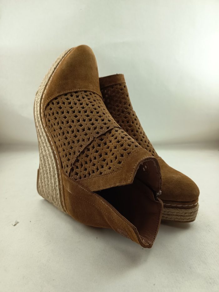 Bota de serraje cuero con cierre de cremallera, Popa mod. Ira - Imagen 4